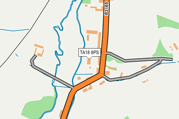 TA18 8PS map - OS OpenMap – Local (Ordnance Survey)