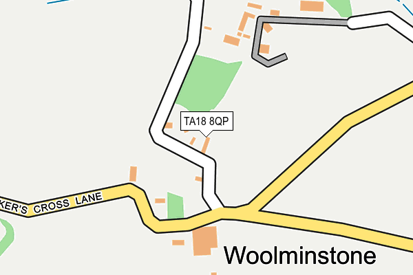 TA18 8QP map - OS OpenMap – Local (Ordnance Survey)