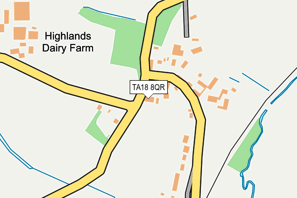 TA18 8QR map - OS OpenMap – Local (Ordnance Survey)