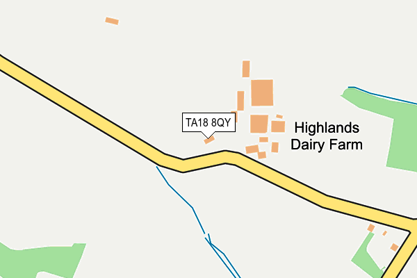 TA18 8QY map - OS OpenMap – Local (Ordnance Survey)