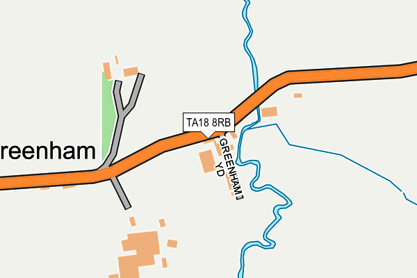 TA18 8RB map - OS OpenMap – Local (Ordnance Survey)