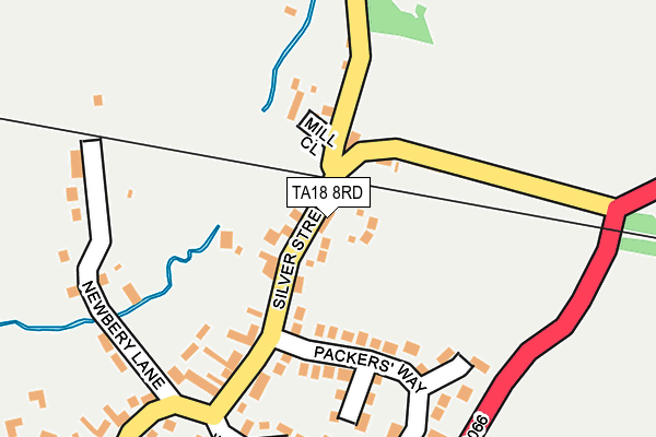 TA18 8RD map - OS OpenMap – Local (Ordnance Survey)