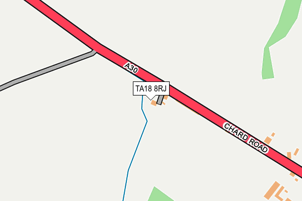TA18 8RJ map - OS OpenMap – Local (Ordnance Survey)