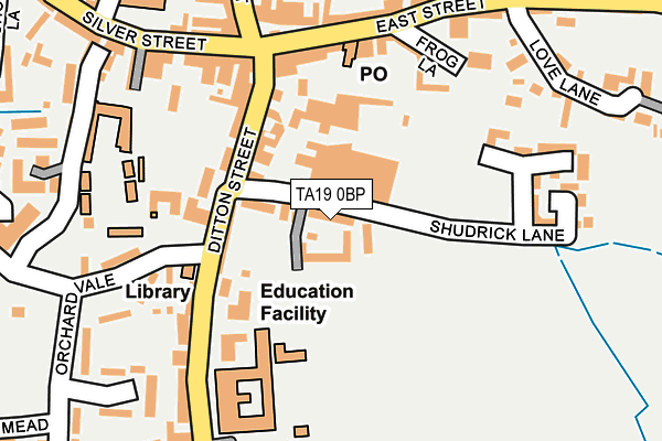 TA19 0BP map - OS OpenMap – Local (Ordnance Survey)