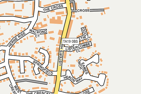 TA19 0BS map - OS OpenMap – Local (Ordnance Survey)