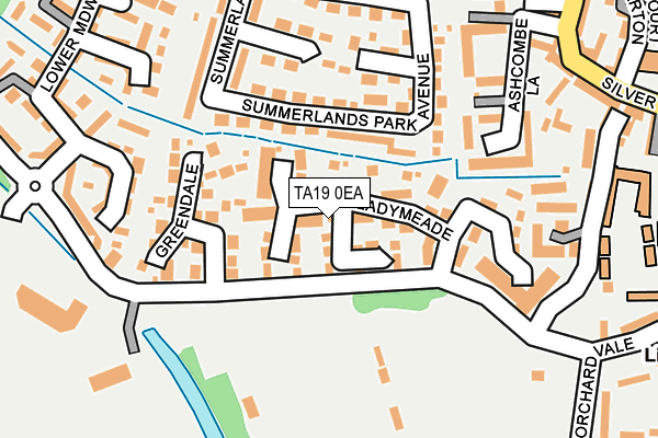 TA19 0EA map - OS OpenMap – Local (Ordnance Survey)