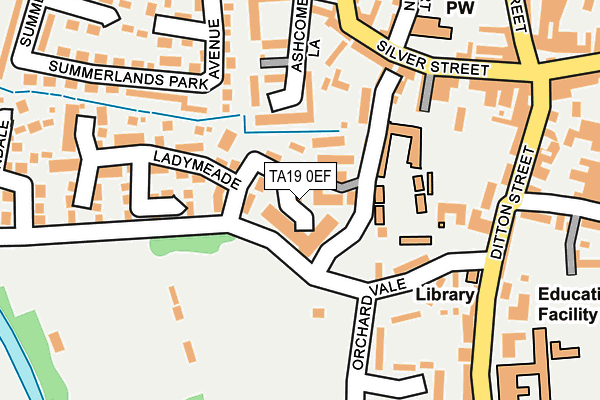 TA19 0EF map - OS OpenMap – Local (Ordnance Survey)