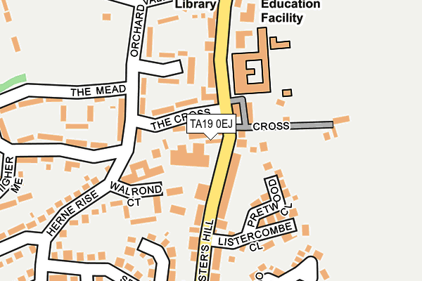 TA19 0EJ map - OS OpenMap – Local (Ordnance Survey)