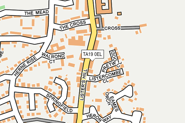 TA19 0EL map - OS OpenMap – Local (Ordnance Survey)