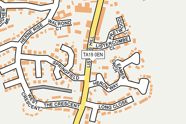 TA19 0EN map - OS OpenMap – Local (Ordnance Survey)