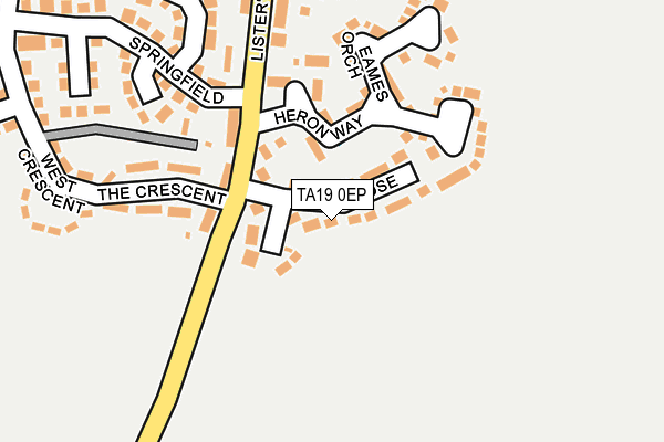 TA19 0EP map - OS OpenMap – Local (Ordnance Survey)