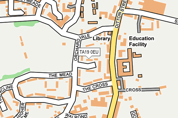 TA19 0EU map - OS OpenMap – Local (Ordnance Survey)