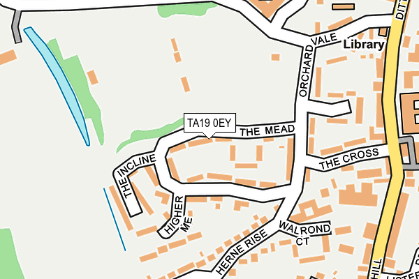 TA19 0EY map - OS OpenMap – Local (Ordnance Survey)