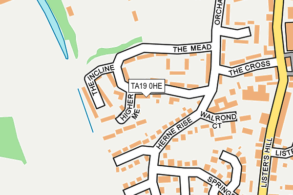TA19 0HE map - OS OpenMap – Local (Ordnance Survey)
