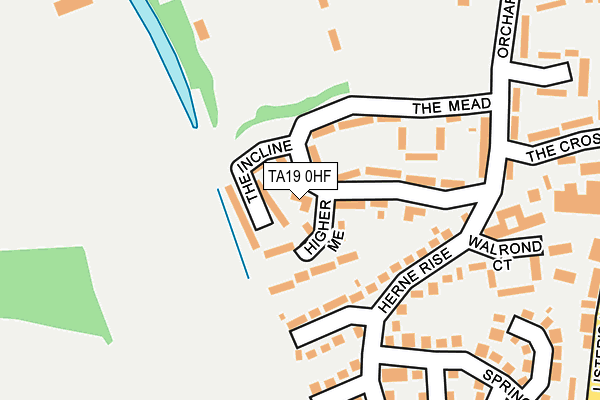 TA19 0HF map - OS OpenMap – Local (Ordnance Survey)