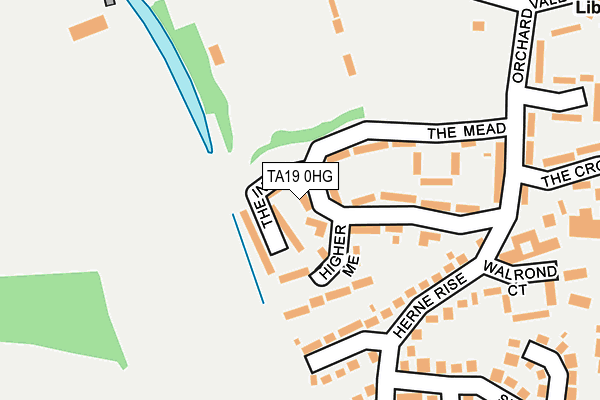 TA19 0HG map - OS OpenMap – Local (Ordnance Survey)