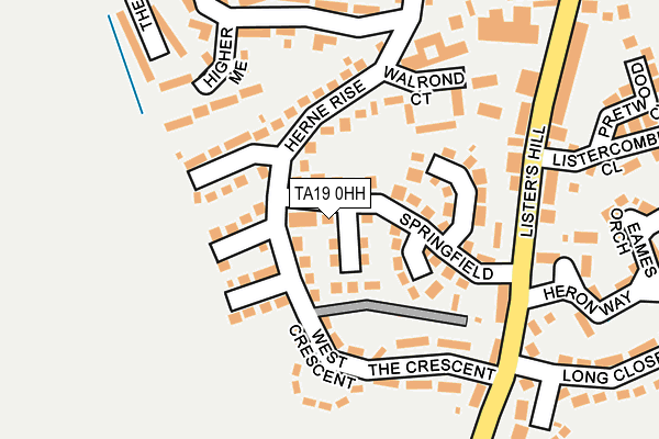 TA19 0HH map - OS OpenMap – Local (Ordnance Survey)