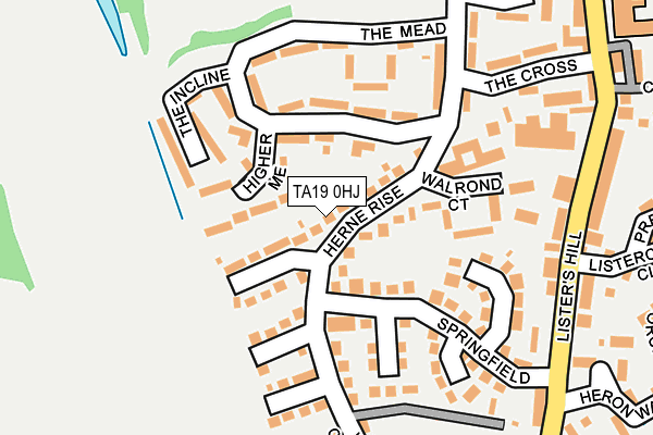 TA19 0HJ map - OS OpenMap – Local (Ordnance Survey)