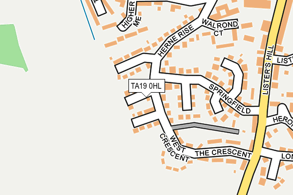 TA19 0HL map - OS OpenMap – Local (Ordnance Survey)