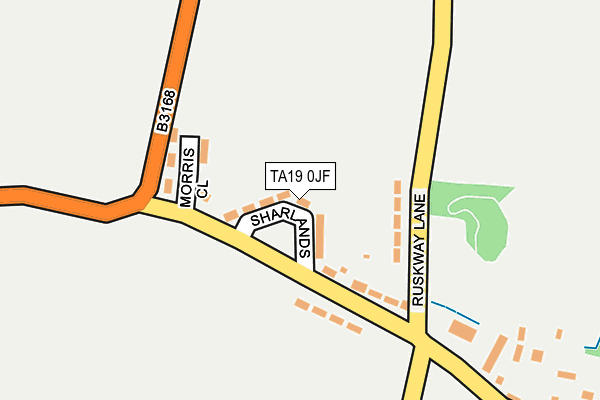 TA19 0JF map - OS OpenMap – Local (Ordnance Survey)
