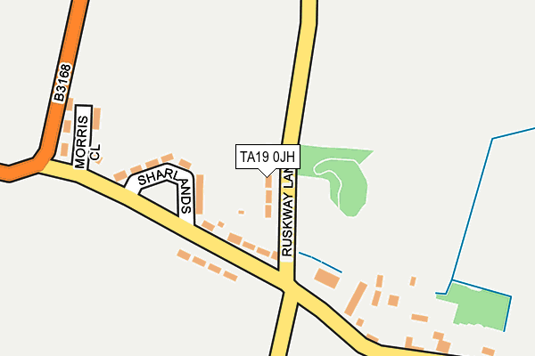 TA19 0JH map - OS OpenMap – Local (Ordnance Survey)