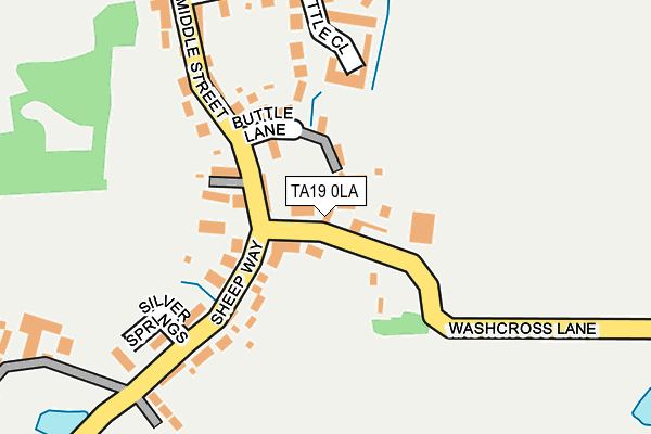 TA19 0LA map - OS OpenMap – Local (Ordnance Survey)