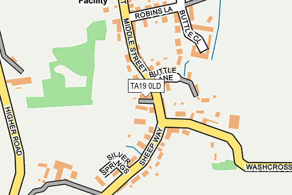 TA19 0LD map - OS OpenMap – Local (Ordnance Survey)