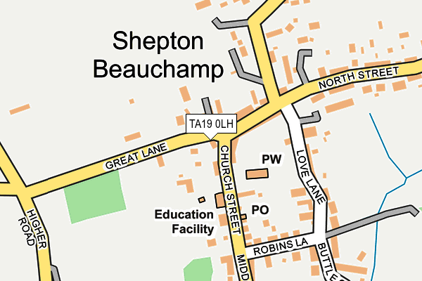 TA19 0LH map - OS OpenMap – Local (Ordnance Survey)