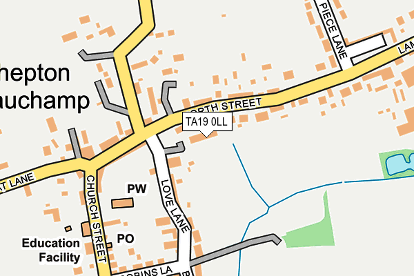 TA19 0LL map - OS OpenMap – Local (Ordnance Survey)