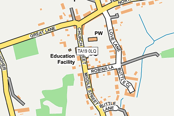 TA19 0LQ map - OS OpenMap – Local (Ordnance Survey)