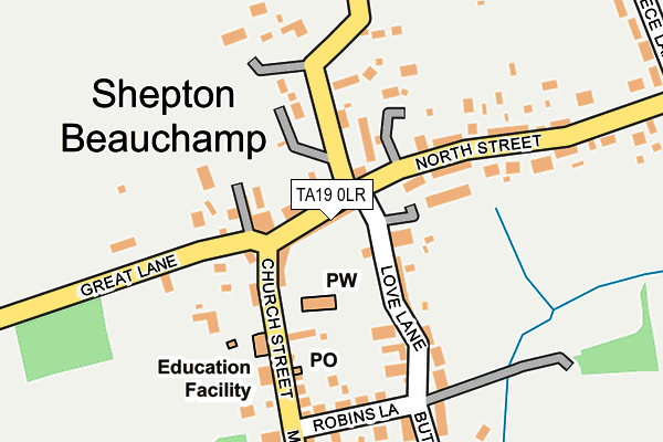 TA19 0LR map - OS OpenMap – Local (Ordnance Survey)