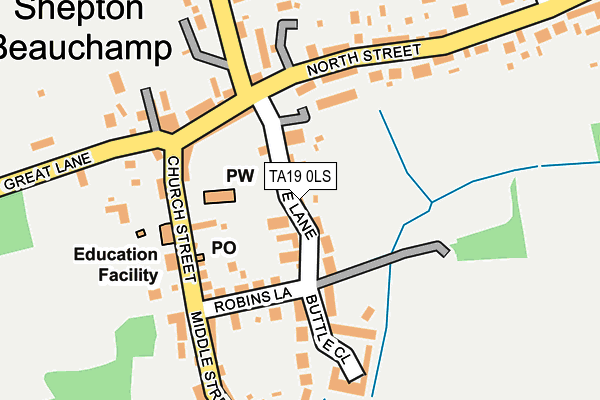 TA19 0LS map - OS OpenMap – Local (Ordnance Survey)
