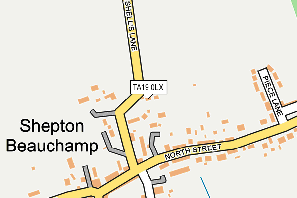 TA19 0LX map - OS OpenMap – Local (Ordnance Survey)