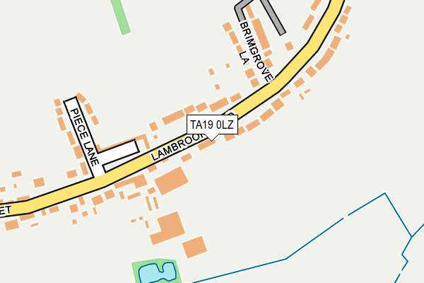 TA19 0LZ map - OS OpenMap – Local (Ordnance Survey)