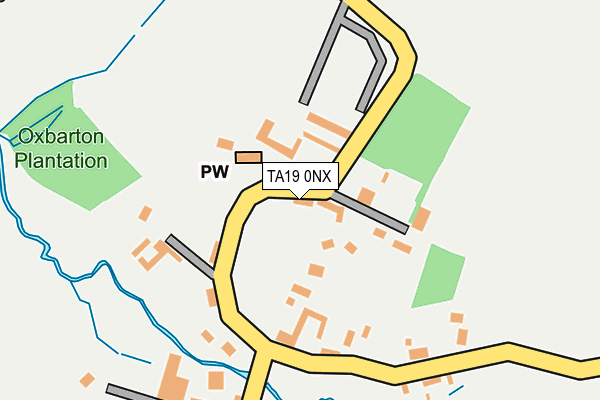 TA19 0NX map - OS OpenMap – Local (Ordnance Survey)