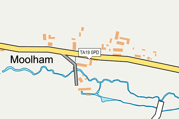 TA19 0PD map - OS OpenMap – Local (Ordnance Survey)