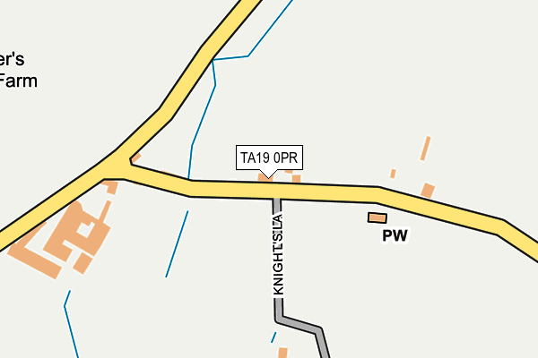 TA19 0PR map - OS OpenMap – Local (Ordnance Survey)