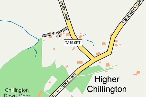 TA19 0PT map - OS OpenMap – Local (Ordnance Survey)