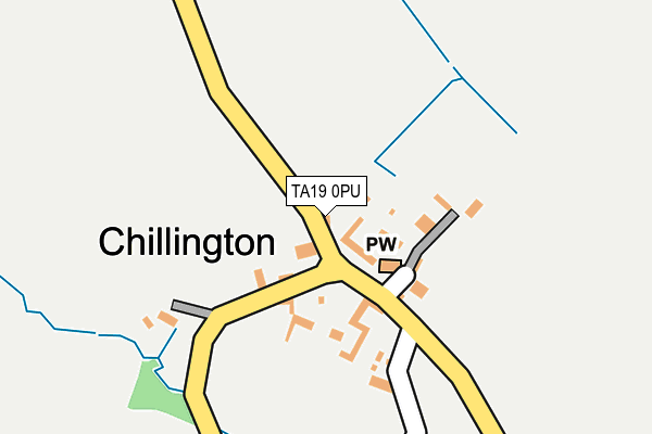 TA19 0PU map - OS OpenMap – Local (Ordnance Survey)