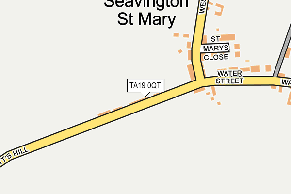 TA19 0QT map - OS OpenMap – Local (Ordnance Survey)