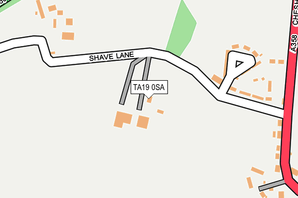 TA19 0SA map - OS OpenMap – Local (Ordnance Survey)