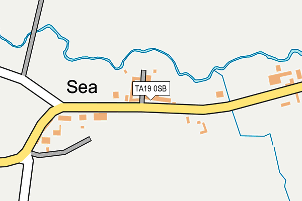 TA19 0SB map - OS OpenMap – Local (Ordnance Survey)
