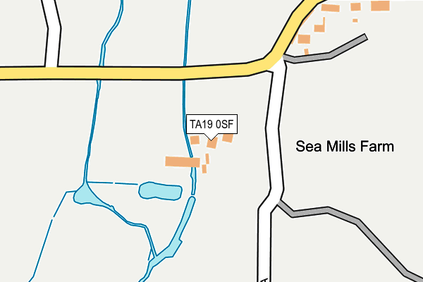 TA19 0SF map - OS OpenMap – Local (Ordnance Survey)