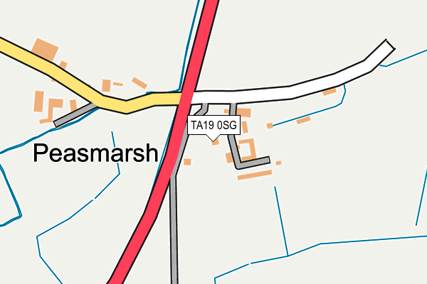 TA19 0SG map - OS OpenMap – Local (Ordnance Survey)