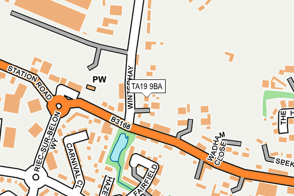 TA19 9BA map - OS OpenMap – Local (Ordnance Survey)