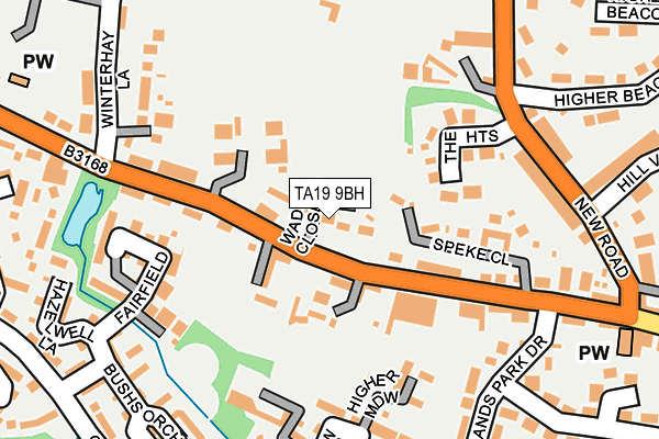 TA19 9BH map - OS OpenMap – Local (Ordnance Survey)