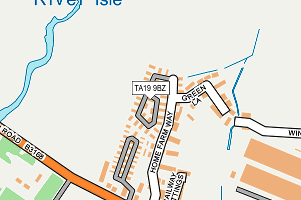 TA19 9BZ map - OS OpenMap – Local (Ordnance Survey)