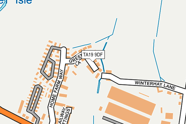 TA19 9DF map - OS OpenMap – Local (Ordnance Survey)