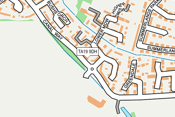 TA19 9DH map - OS OpenMap – Local (Ordnance Survey)
