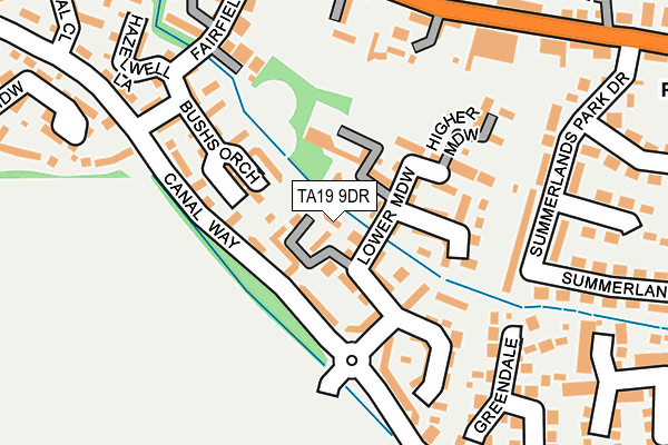 TA19 9DR map - OS OpenMap – Local (Ordnance Survey)